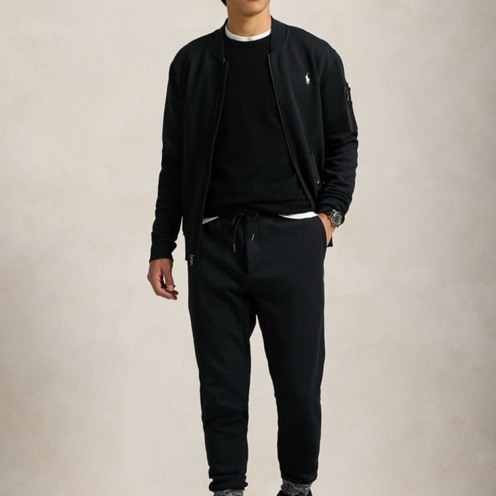 Men's Black Ralph Lauren cargo 2pc tracksuit size xl